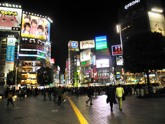 Shibuya Intersection night