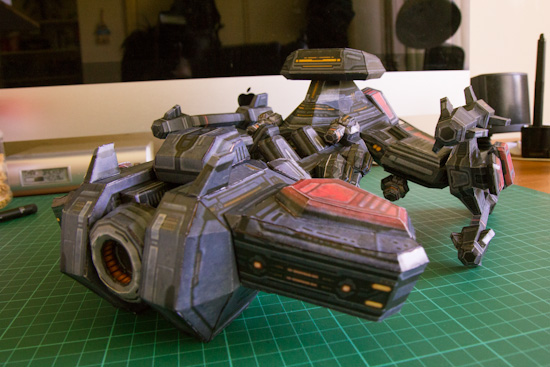 Battlecruiser papercraft complete