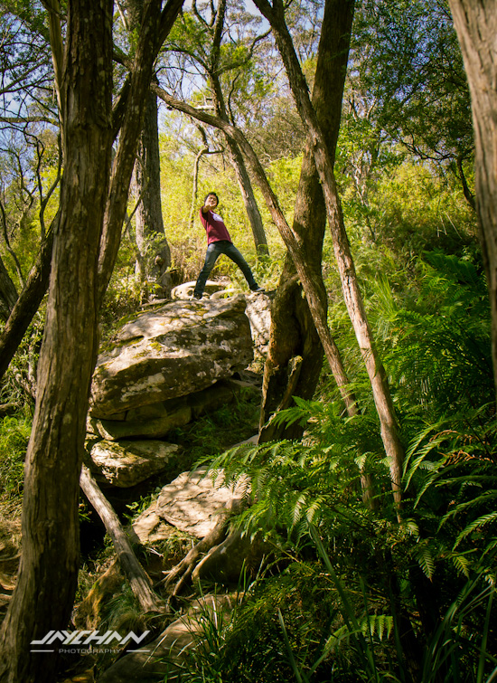 Carrington falls Super extreme pose